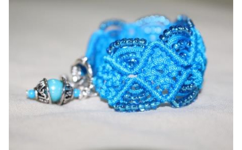 Lacy Blue Beaded...