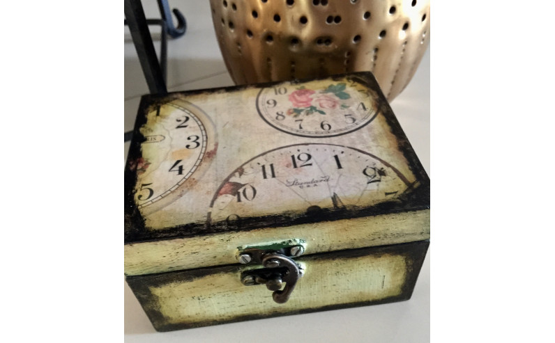 Decoupage handmade Watch box