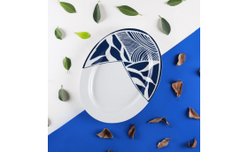 Sea & Blue Leaves – Platter