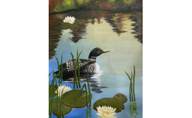 Duck oil painting 